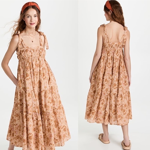 NWT ULLA JOHNSON Cordelia Dress in Meadow Size 10 - Picture 1 of 11